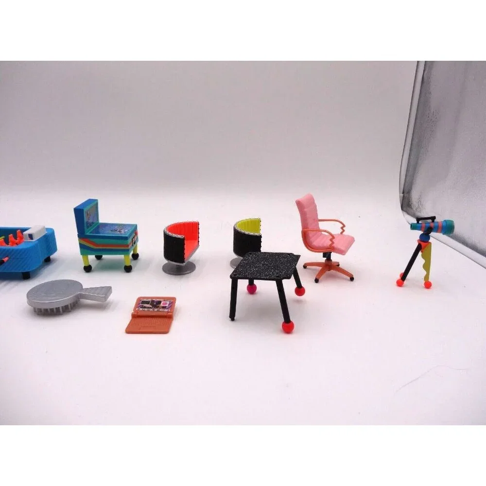 LOL Surprise OMG Doll House Furniture Game Room Bar Arcade Game Chair‎ and More